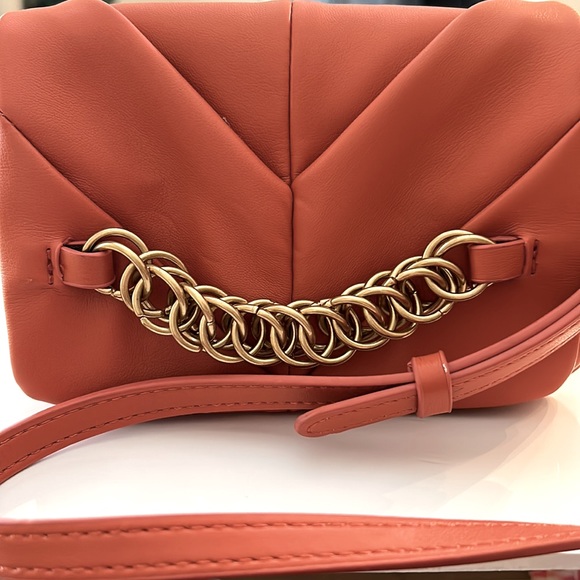 🆕Zara Mini Burnt Orange Faux Leather Crossbody - Picture 3 of 8